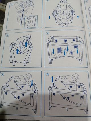 Lettino nuovissimo, richiudibile e lavabile.