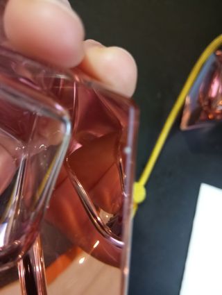 Juego de tocador cristal rosa vintage