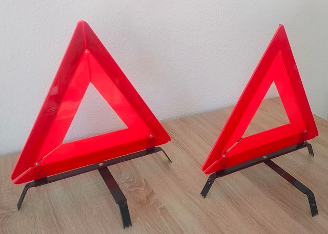 2 TRIÁNGULOS REFLECTANTES COCHE