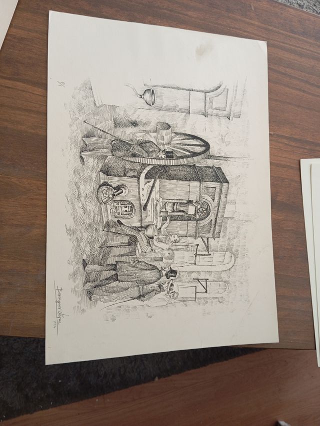 Litografía para enmarcar.