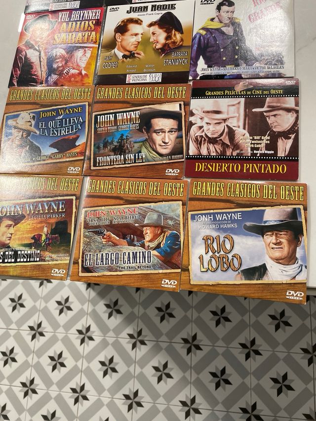 LOTE GRANDES CLASICOS OESTE Y OTRAS PELICULAS DVD
