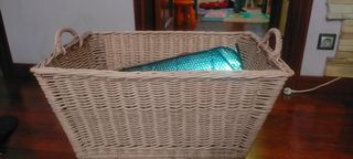 cesta almacenaje grande casa juguetes..