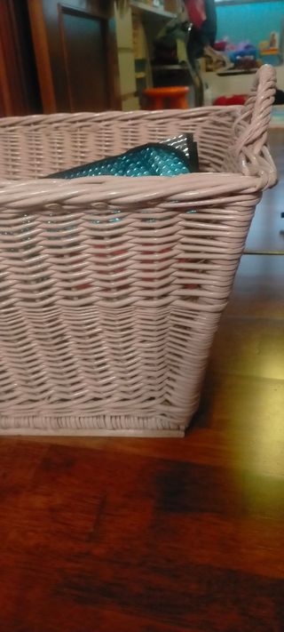 cesta almacenaje grande casa juguetes..