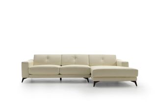 SOFA CHAISELONGUE EN PIEL BEIGE