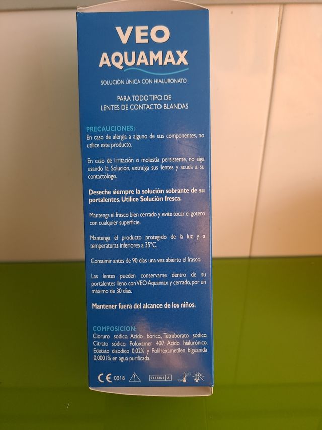 Líquido lentillas Aquamax 360 ml
