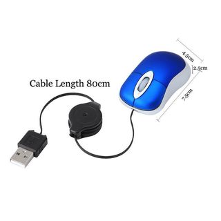 Mini Ratón de ordenador, portatil, tableta USB, PC
