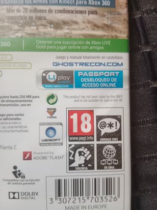 Videojuego XBox 360 