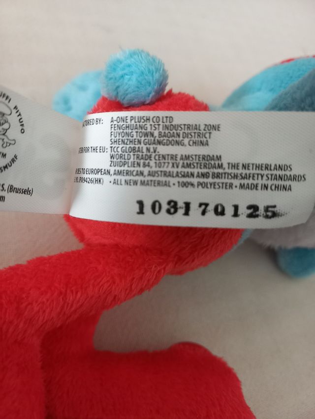 Peluche Grande Puffo The Smurfs cm.23