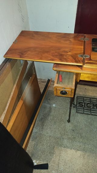 Maquina coser sigma antigua a pedal