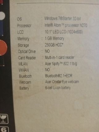 portátil netbook