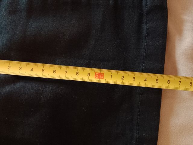 Falda Stradivarius negra larga