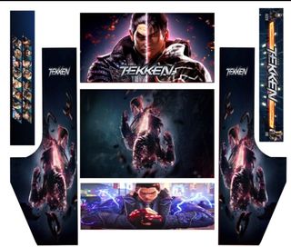 Vinilo bartop arcade pared Tekken