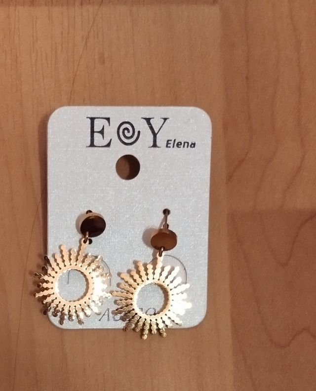 Pendientes de acero inoxidable.Nuevos