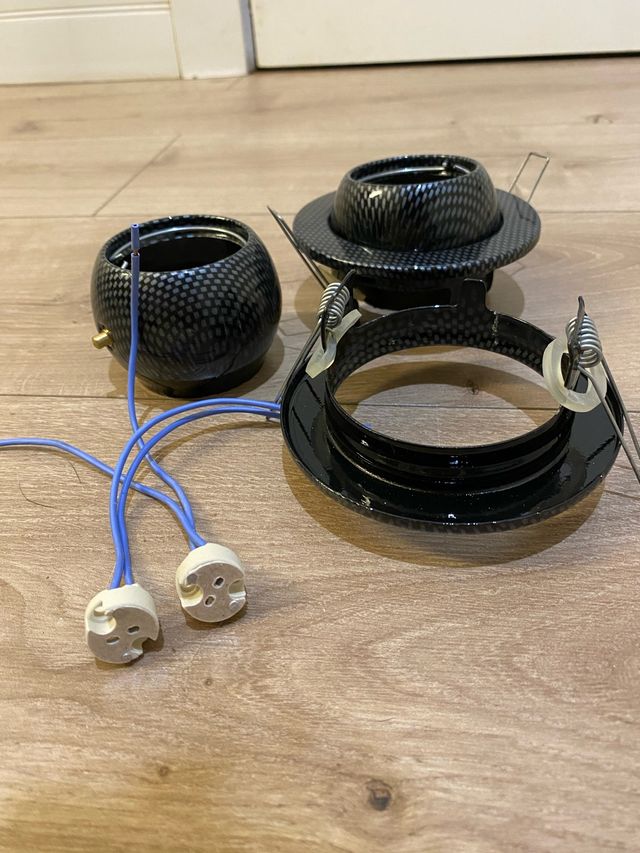 2 Aros basculantes metálicos, negros