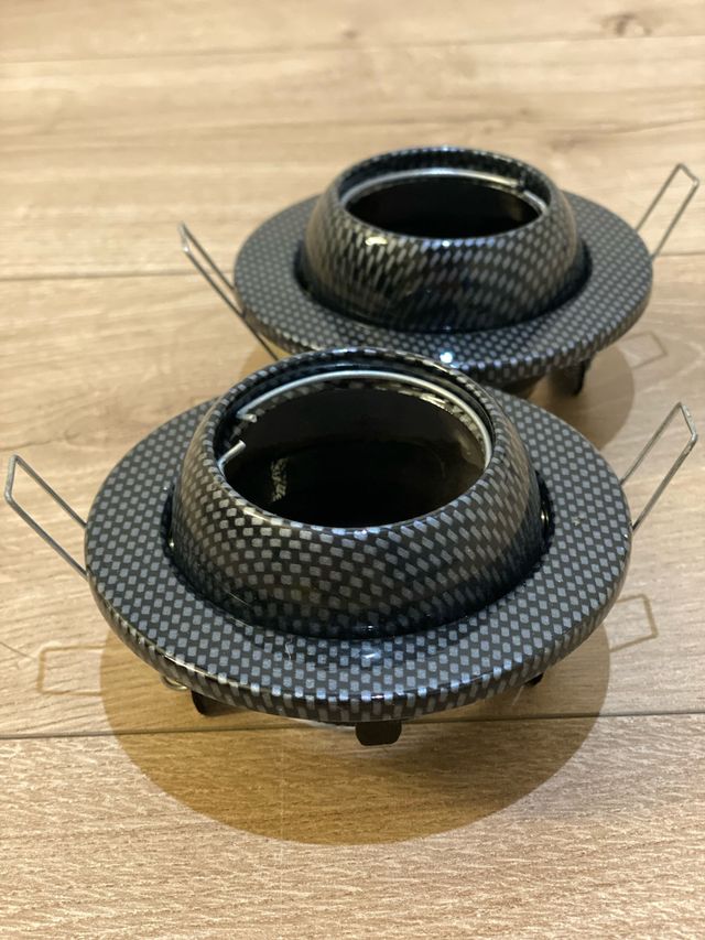 2 Aros basculantes metálicos, negros