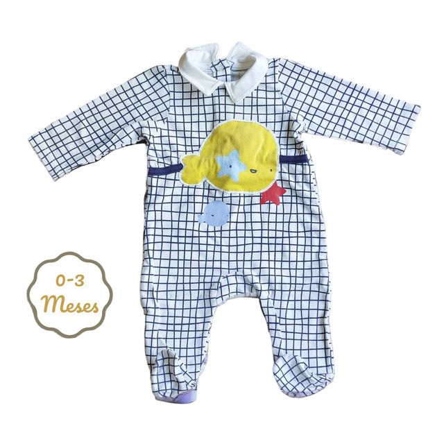 Babygrow Quadrados TucTuc 0-3 meses