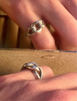 Anillo mujer forma de Nudo, plata