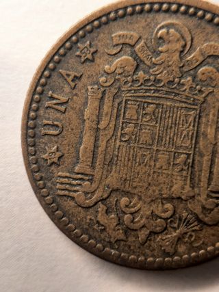 Moneda 1 peseta 1947 -- 19--53 --