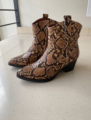 Botines Cowboy Tonos Marrones