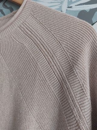 Jersey rosa Massimo Dutti con brillo. Talla.X