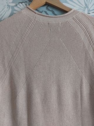 Jersey rosa Massimo Dutti con brillo. Talla.X