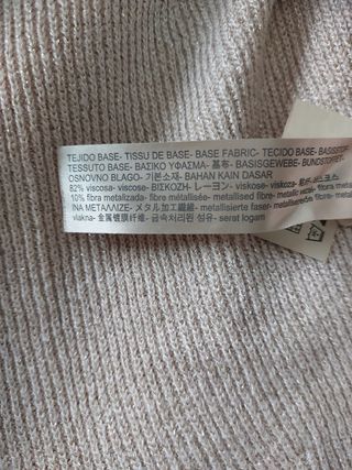 Jersey rosa Massimo Dutti con brillo. Talla.X