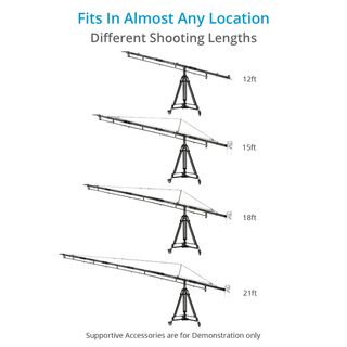 Grúa de 6,41m Alphabet 21 con cabeza caliente