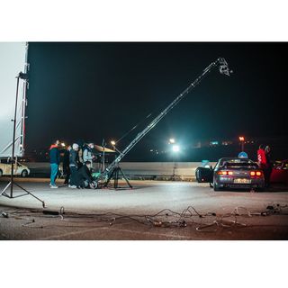 Grúa de 6,41m Alphabet 21 con cabeza caliente