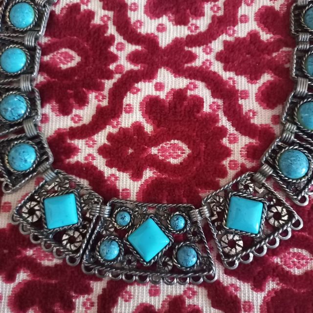 Parure bracciale+collana chius.argento