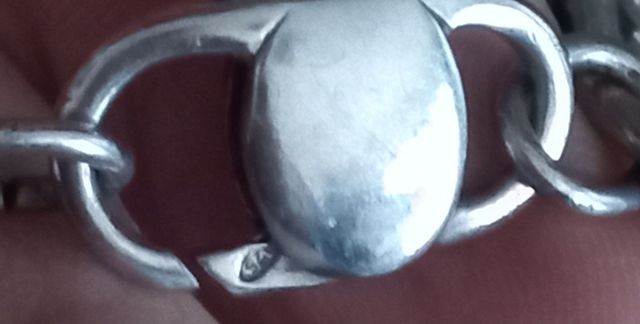 Parure bracciale+collana chius.argento