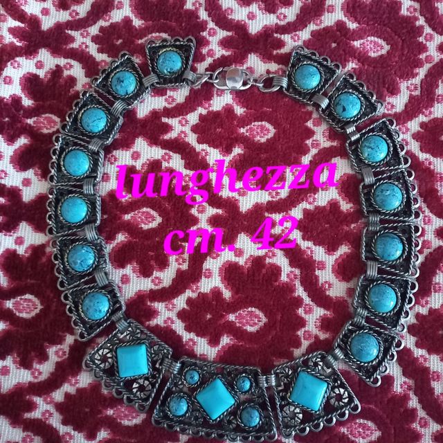 Parure bracciale+collana chius.argento