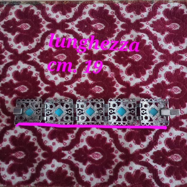 Parure bracciale+collana chius.argento