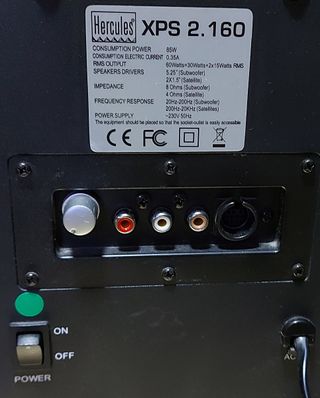 Hercules XPS 2.1 60w altavoces