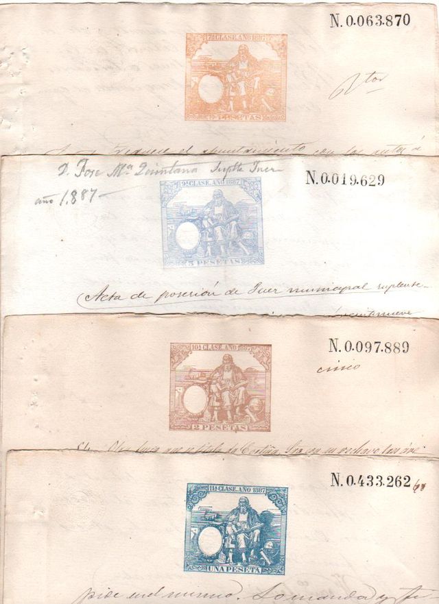 Papel timbre fiscal 1886 - 1903