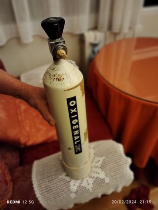 Antigua Bombona de oxigeno para farmacias