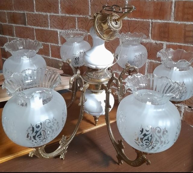 Lámpara techo con cerámica/Vintage