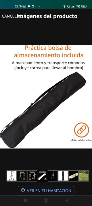 2 Trípodes ligeros con bolsa