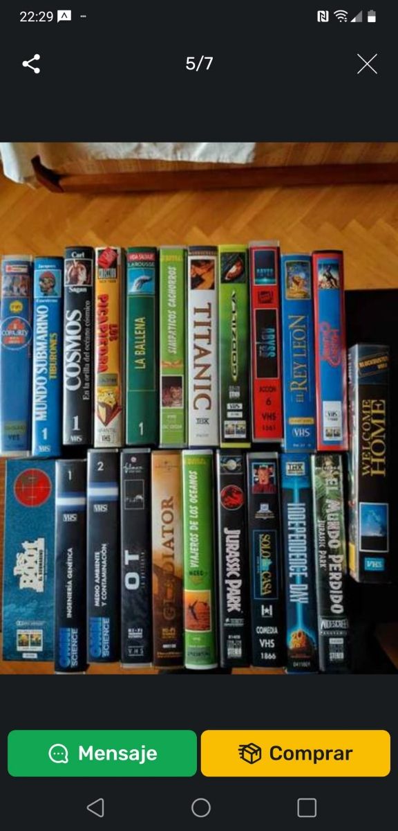CINTAS DE VHS PELÍCULAS Y DOCUMENTALES CURSO VELA.