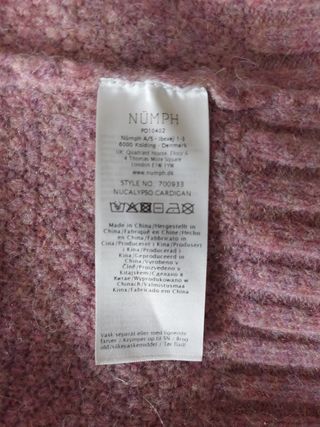 Cardigan marca Nümph nueva. Talla S