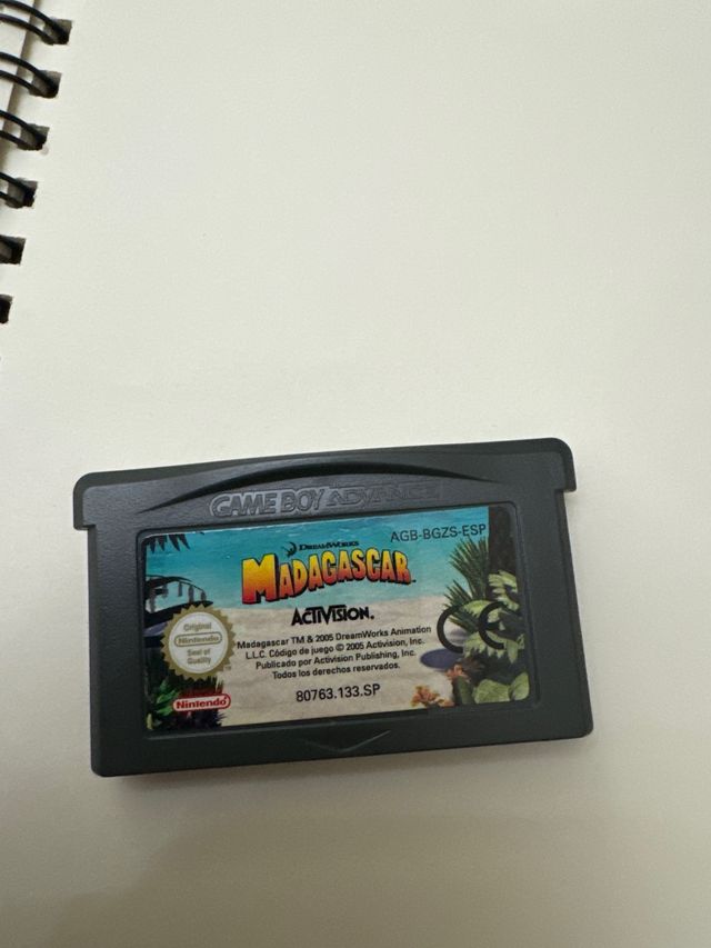 juego MADAGASCAR game boy y nintendo ds