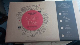 Vajilla para sushi bambú