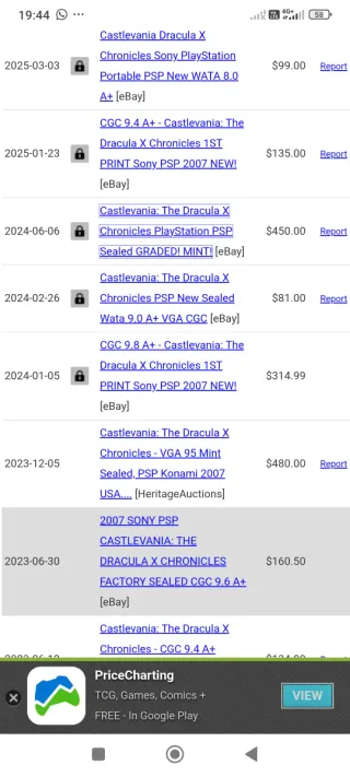 Castlevania:The Dracula X Chronicles (PSP) 9.8 a++