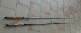 Antiguas cañas pescar trucha Década 60-70 (2)