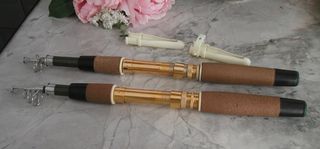 Antiguas cañas pescar trucha Década 60-70 (2)