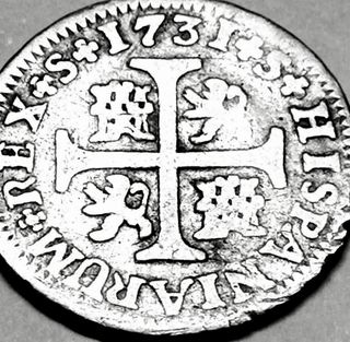 Felipe V, 1/2 Real de Plata del año 1731, P A