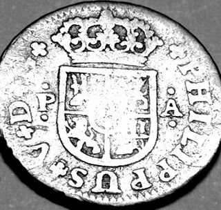 Felipe V, 1/2 Real de Plata del año 1731, P A