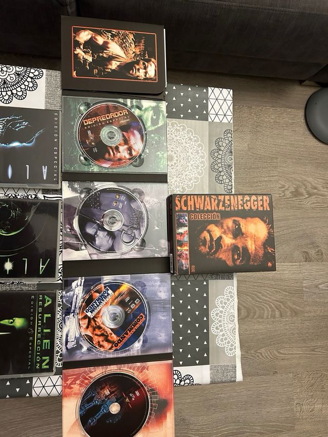 colencion peliculas dvd depredador y alien