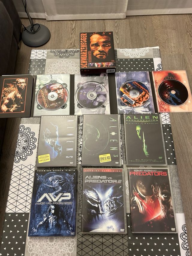 colencion peliculas dvd depredador y alien