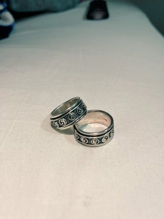 Pareja de anillos plata 925 antiestrés