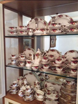 Juego de café de Royal Albert (Old Country Rose)